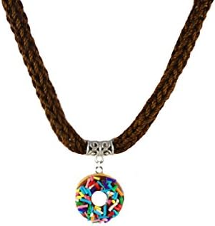 Le Sweeties Scented Miniature Food Jewelry Aromathery Jewelry Necklace (Chocolate Donut)