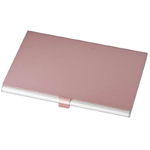 Lovely Visol Products Aluminum Business Card Holder In Pink Cover