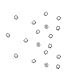 Zijing 100pcs Silver Clear Czech Glass Rhinestone Rose Montees Beads with 4 Holes for Sew On (AB color-100pcs)