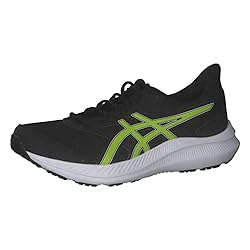 ASICS Men's Jolt 4 Sneaker, Black Lime, 7.5