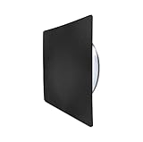 Hyperikon LED Porch Sconce Square Light 6W, Black Modern Wall Mount, 500 lumen, 4000K (Daylight Glow) Outdoor Wall Lamp with Circular Light Beam