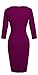 HOMEYEE Women's Celebrity Vintage Square Neck Tunic Bodycon Dress U898