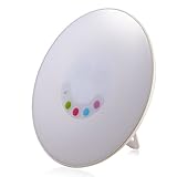 Bioxo Sunrise Simulation Wake-Up Light Sunrise Alarm Clock with Nature Sounds & Mood Light Waking You Gradually, FM radio, White