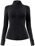 Queenie Ke Women's Sports Define Jacket Slim Fit And Cottony-Soft Handfeel Size XL Color Black Pro