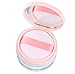 Transparent Acrylic Empty Refillable Powder Puff Box Make-up Loose Powder Box Powder Container With Sponge Puff for Xmas Gift and DIY