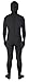 Sheface Full Body Zentai Lycra Spandex Costume Bodysuits (Small, Black)