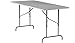 Flash Furniture Kathryn 6' Rectangular Adjustable Plastic Folding Event Table, Folding Portable Banquet Table for Indoor/Outdoor Events, White