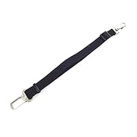 Mufuny Car Pet Dog Travel Seat Belt, Adjustable Safety Harnesses Lead Restraint Strap (Color : Black)