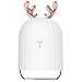 AmuseNd USB Cool Mist Humidifier with Breathing Light, Mini Size Reindeer Humidifier for Bedroom Home Office Desktop 220ml with Timed auto shutdown