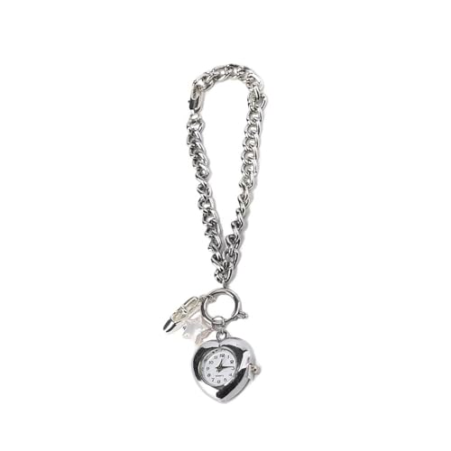 Adjustable Heart Shaped Pocket Watch Alloy Craftsmanship Clear Dials Fashion Jewelry Accessory Wedding Party Accesso