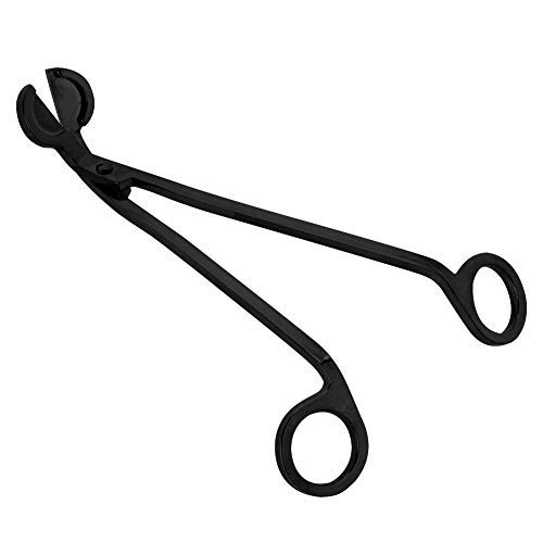 Sheens Candle Cutter, Fashion Candle Heart Clip Candle Snuffer Wick Trimmer Cover Hand Tool Extinguish Candle Wick Trimmer [Black]