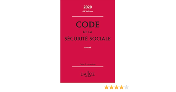 Code De La Securite Sociale 2020 Annote 44e Ed Codes Dalloz Professionnels French Edition Ginon Anne Sophie Guiomard Frederic 9782247196807 Amazon Com Books