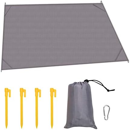 Pocket Picnic Blanket Beach Blanket (79" x 57") - Compact, Lightweight, Sandproof Waterproof Pocket Picnic Mat for The Beach, Hiking, Travel, Camping, Festivals with Pockets, Loops, Stakes, Carabiner