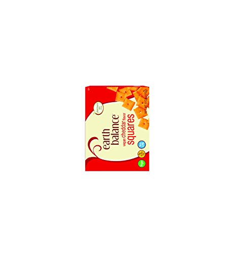 Earth Balance Vegan Snacks, Cheddar Flavor Squares, 6 ounce (Pack of 6)