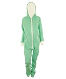 Gracious Girl Women's Darlene Fleece Inner Plain Hooded Jumpsuit