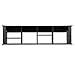 Yaheetech Wall Mounted Desk Hutch Floating Storage Hutch Black