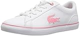 Lacoste Unisex-Kid's Lerond Sneaker, White/Pink