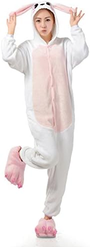 Gerilea Cartoon Sleepsuit Rabbit Kigurumi Onesie for Juniors Pijamas for Cosplay