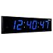 Ivation Oversized Large Digital Wall Clock - Big LED Digital Clock w/Large Display, Shelf or Wall Mount (36 Inch - Blue) 6 Brightness Levels | Time Memory | Remote, Mounting Holes & Hardware