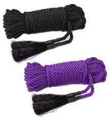 Nylon Braided, Multi-Purpose Rope for Crafts, Cargo, Tie-Downs, Marine, Camping, Swings (100 ft) (Black Purple)
