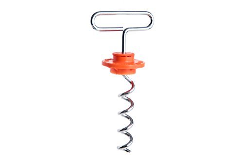 IntelliLeash 76040 MINI Intelli-Stayk Dog Tie Out. Special Surface Lock Technology Prevents Pulling Out and Bending! Only Tie Out You Will Ever Need!
