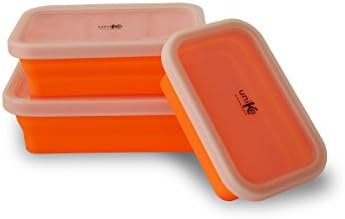 Unike Kitchenware Sillicone HB487 Collapsiblen Lunch Box Set