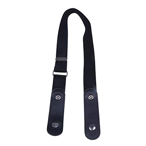 FENICAL Unisex Leather Slim Stretch Invisible Belt Jeans Simple Joker Lazy Belt Buckle Free Stretch Belt Plus Size No Buckle Show Invisible Belt for Jeans Pants Dresses
