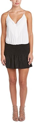 Paula Hermanny Womens Smocked Silk Shift Dress, L