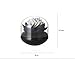 smallhomeware Lotus Shape Cotton Swab Holder, Small Q-tips Toothpicks Storage Organizer, Black