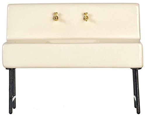 Dollhouse Miniature Vintage Look Retro Ceramic Sink