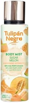 Tulipán Negro - Body Mist Sugar Melon, Bruma Corporal con Fragancia Dulce a Melón, Aroma Fresco y Refrescante para Uso Diario, 250 ml