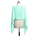 Women's Wedding Bridal Long Soft Chiffon Scarf Wrap Evening Shawls Stole Scarves (Mint Green)