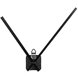 Mudder High Torque Quartz Clock Movement Mechanism Motor with 250 mm/ 9.8 inches Long Straight Hands (Black)