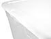 Sterilite 56 Quart Clear Storage Box See-through with White Lid (Pack Of 8)