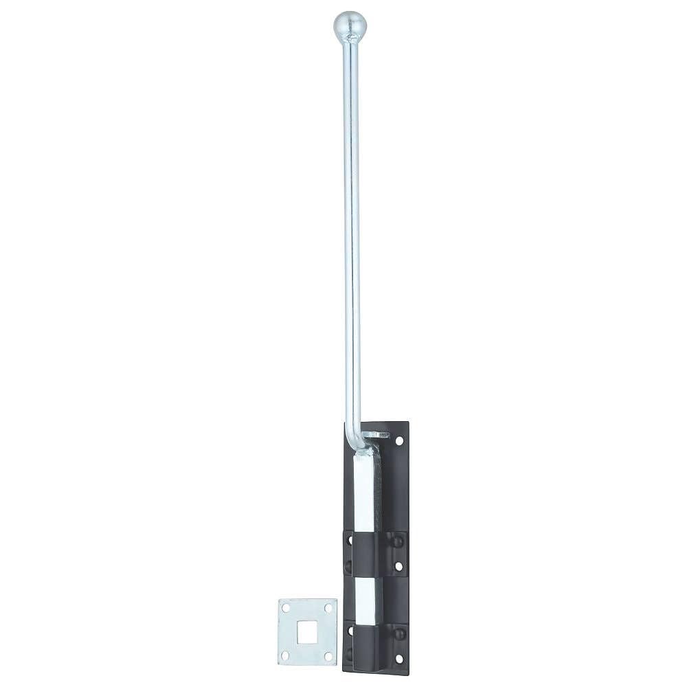 Hardware Solutions - Monkey Tail Door Bolt - Drop Down - Matt Black - 457mm - Pack 1 - Interior/Exterior Use