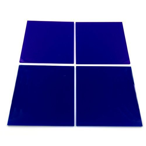 Super Cool Creations Blue Square Mosaic Wall Tiles - Pack of 10-15cm x 15cm