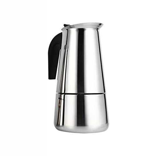 Moka Pot Coffee Maker Stainless Steel Stovetop Espresso Maker