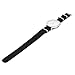 2pc Ritche 22mm Nylon Striped Black，black/gray Interchangeable Replacement Watch Strap Band