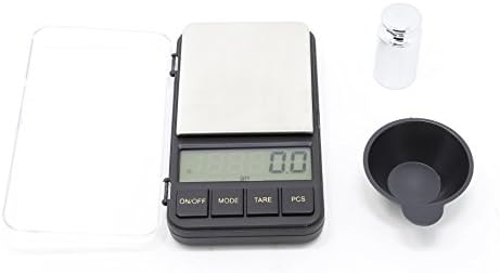 Precision Digital Reloading Scale with Powder Pan and Calibration Weight - 1500gr x 0.1gr(100g x 0.01g)