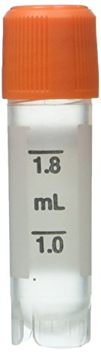 Corning 430659 Corning Cryogenic Vial, External Thread, 2 mL Capacity, Round Bottom Style, Standing 12.7 mm Diameter x 49 mm Height