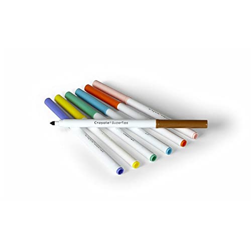 Crayola 588106 Washable Super Tips Markers, Assorted, 20/Set