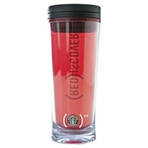 starbucks red glass tumbler