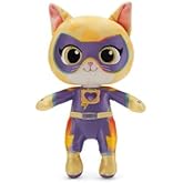 Disney Store Official SuperKitties Sparks Plush - Detailed Disney Stuffed Animals with Embroidered Features and Screen Art Elements, Part of SuperKitties Plush Collection