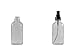 Mist spray/ Glass Medicine Bottle - Amber Boston Clear Round Bottles 4OZ. 12Pack - For Essential Oils, Scents, Travel, Perfume Kitchen, Bath, Cooking, Labs, Laundry, Cosmetic.- Re-Usable -By Katzco