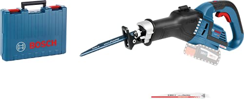 Bosch Professional 18V System Akku Säbelsäge GSA 18V-32 (230 mm Schnitttiefe in Holz, inkl. 1x Sägeblatt, ohne Akkus und…