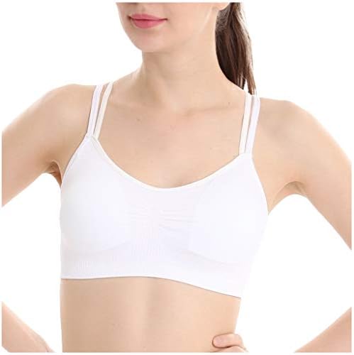 BOIYI Women's Yoga Sports Bra Lace Underwear,Cross Sling Sports Bras Fitness Yoga Sexy Wrap Chest Underwear