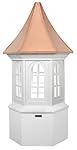 Good Directions Smithsonian Georgetown Vinyl Cupola with Copper Roof, 26" x 59"