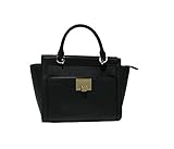 MICHAEL Michael Kors TINA LARGE TOP ZIP Women's Shoulder Handbag SATCHEL (Black)