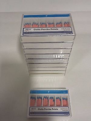 Bulk Gutta Percha Point Fine 10x Of 120/pk (1200 Total Pieces)