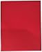School Smart 2-Pocket Portfolios Without Fasteners, 8-1/2 x 11 Inches, Assorted Colors, Pack of 25